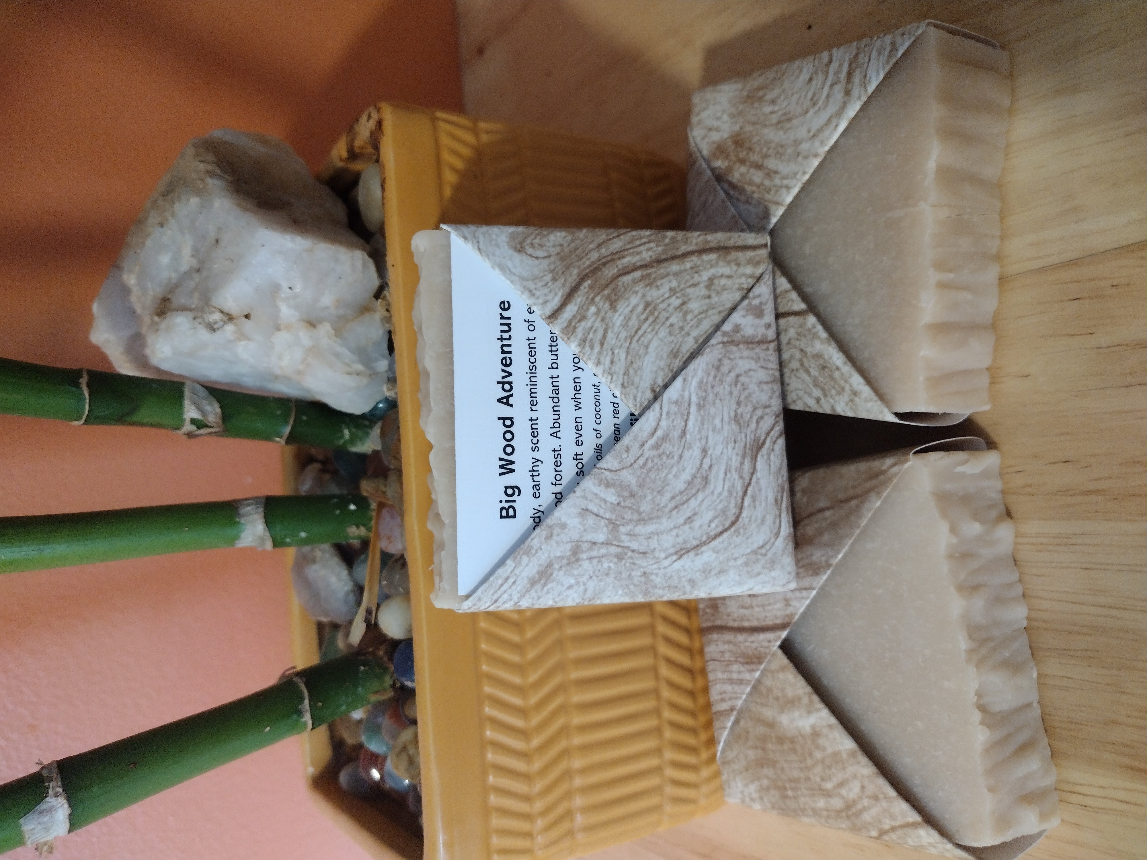 beige square soap