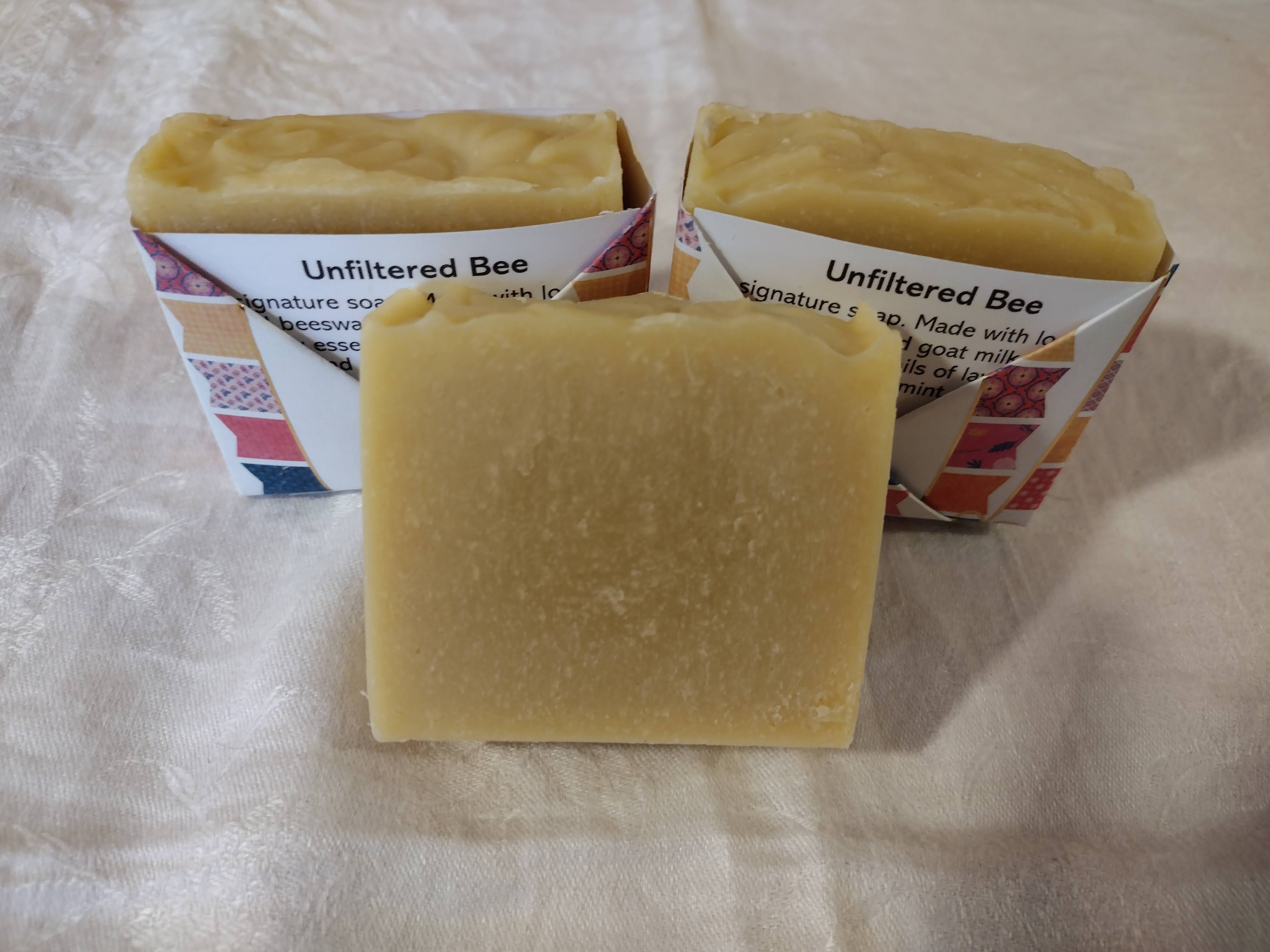 square yellow soap bar