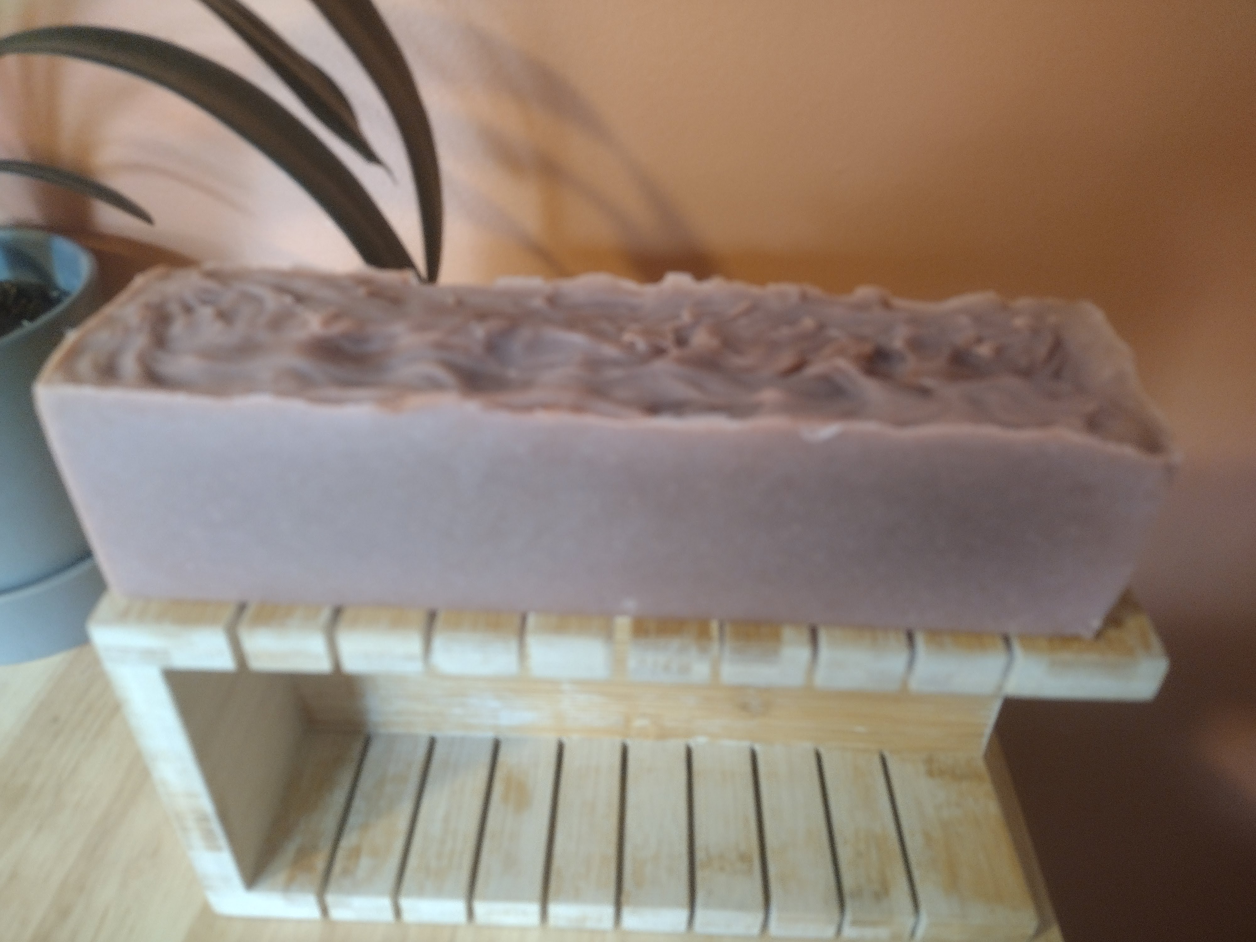 mauve soap loaf